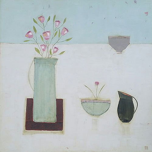Eithne  Roberts - Blue bowl and jug